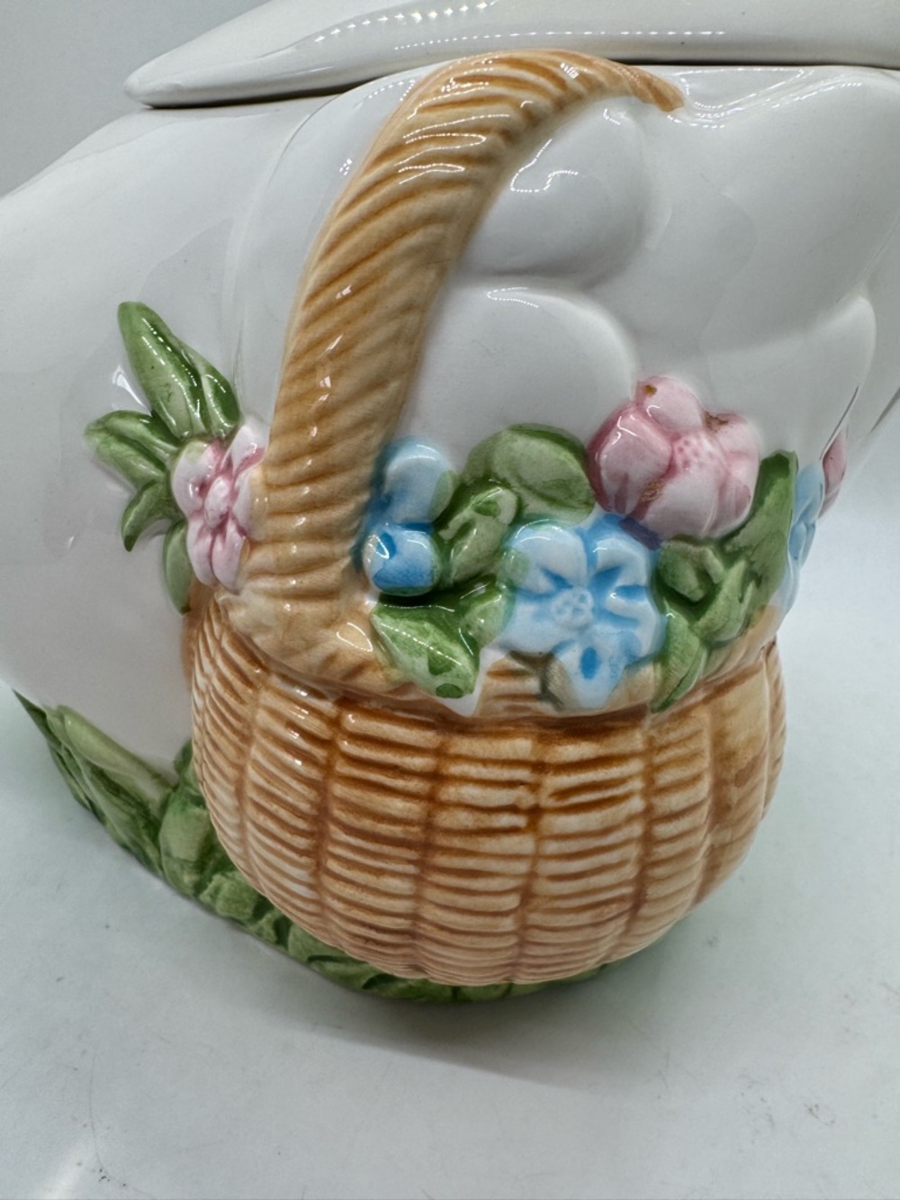 Vintage Mother Goose Duck Cookie Jar Canister Granny Cottage Core 80’s Kitchen - Picture 5 of 11